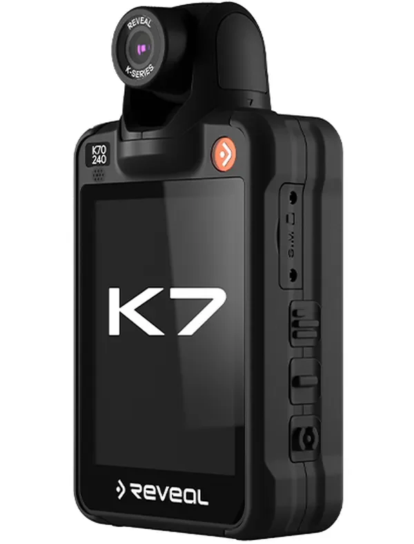 a black device with a white text on it